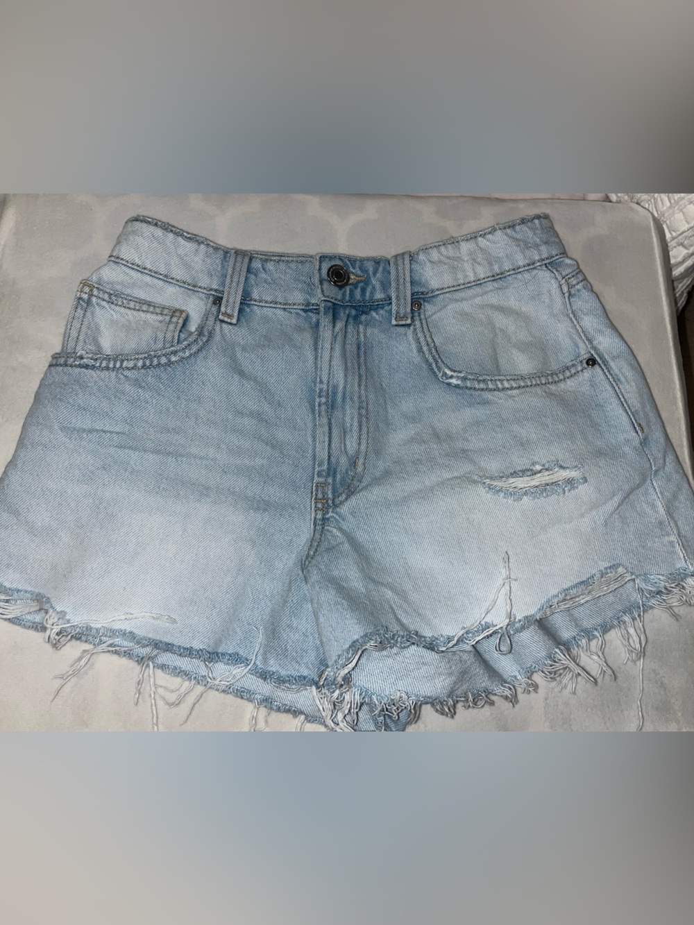 Cotton On Light Blue Original Cut Off Women’s Shorts - Size 26